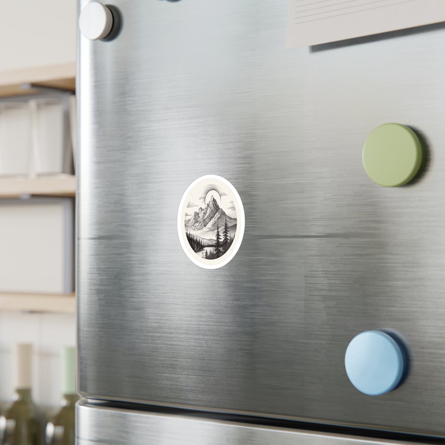 Majestic Mountain Tranquility Sticker