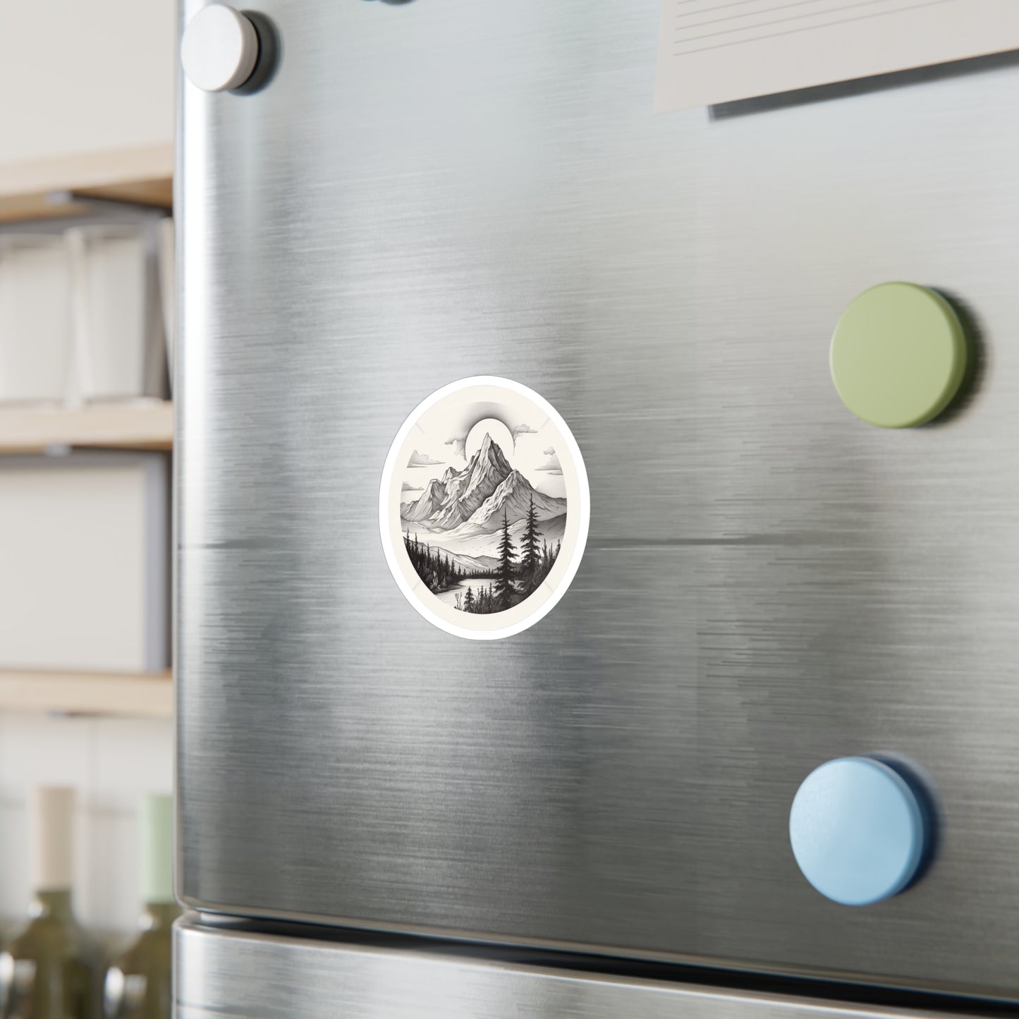 Majestic Mountain Tranquility Sticker