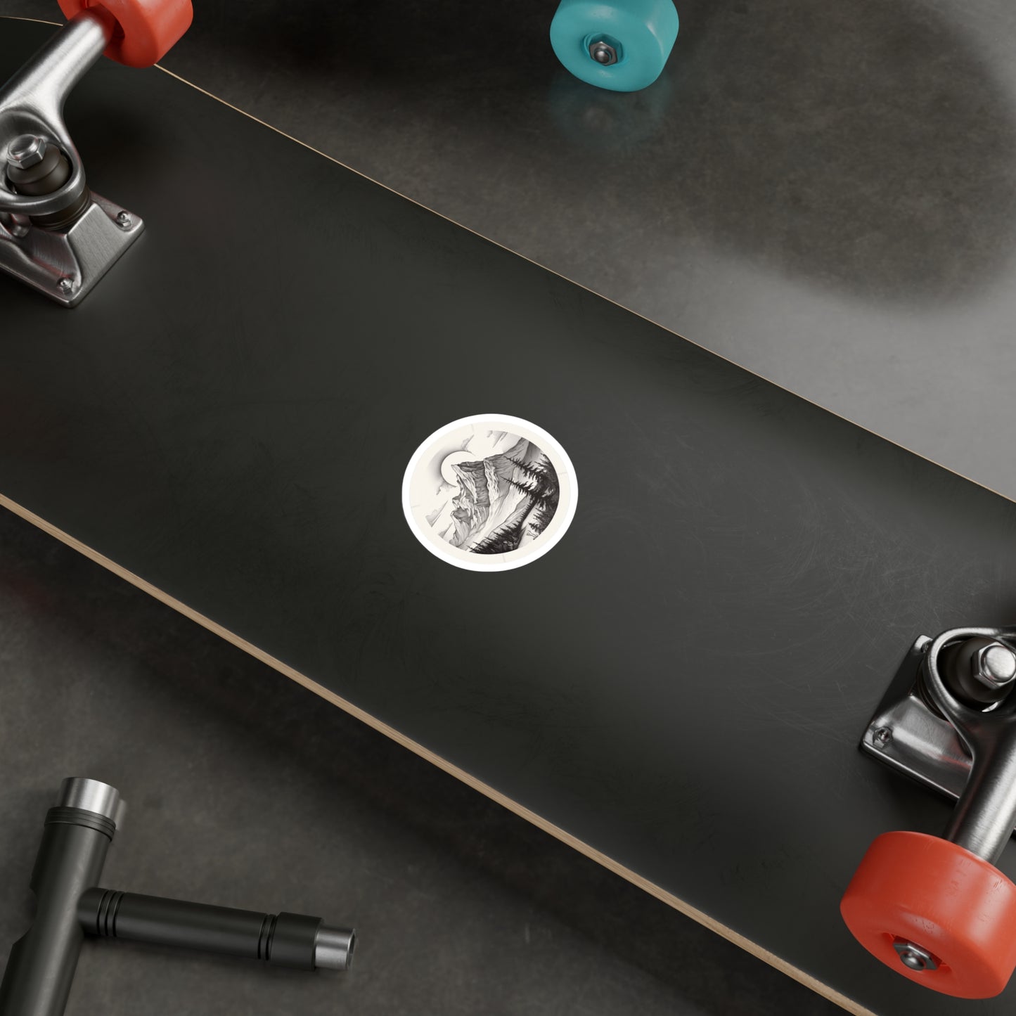 Majestic Mountain Tranquility Sticker