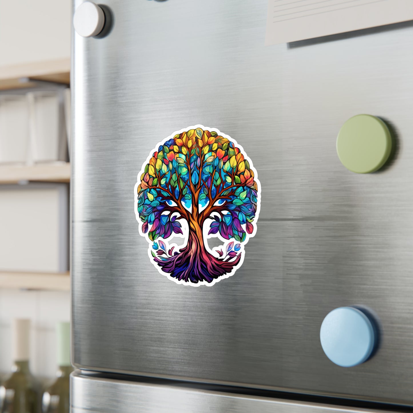 Blissful Harmony: A Lush Tree of Life Sticker