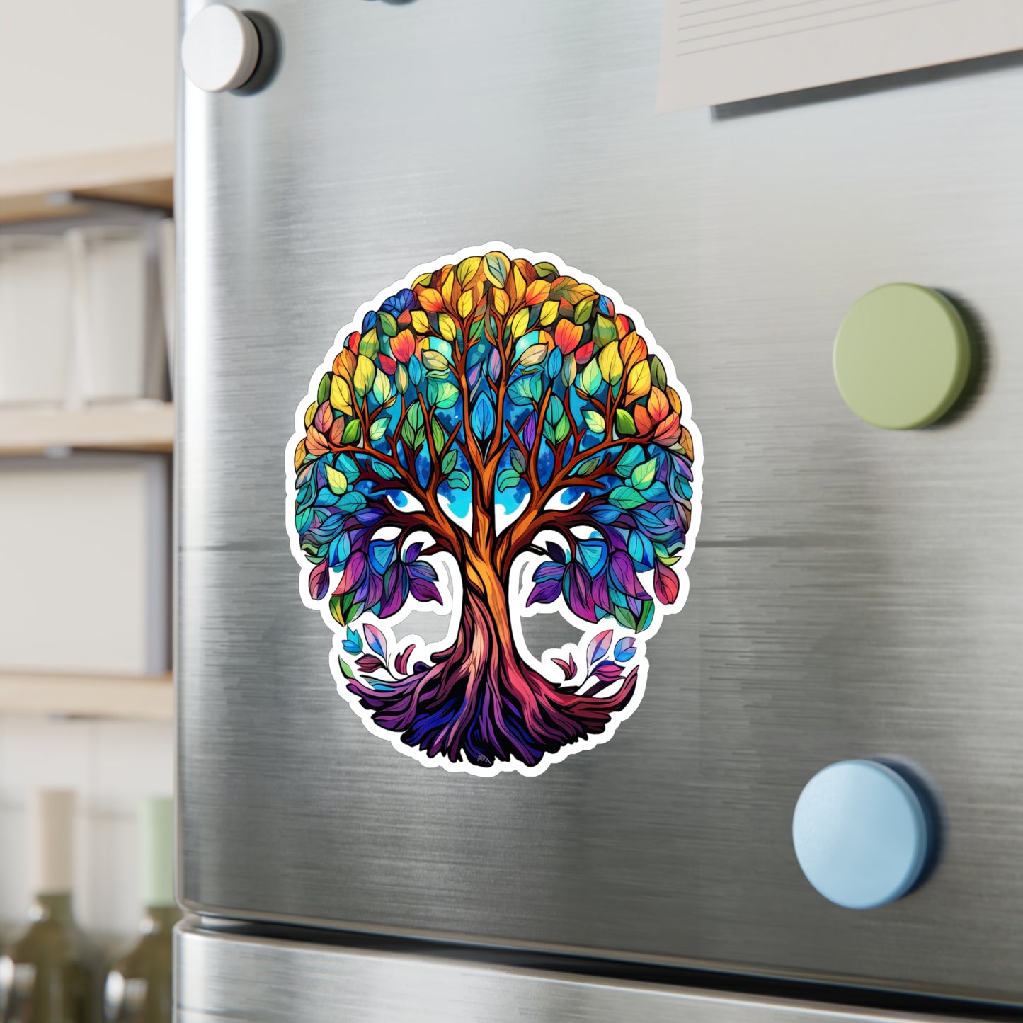 Blissful Harmony: A Lush Tree of Life Sticker