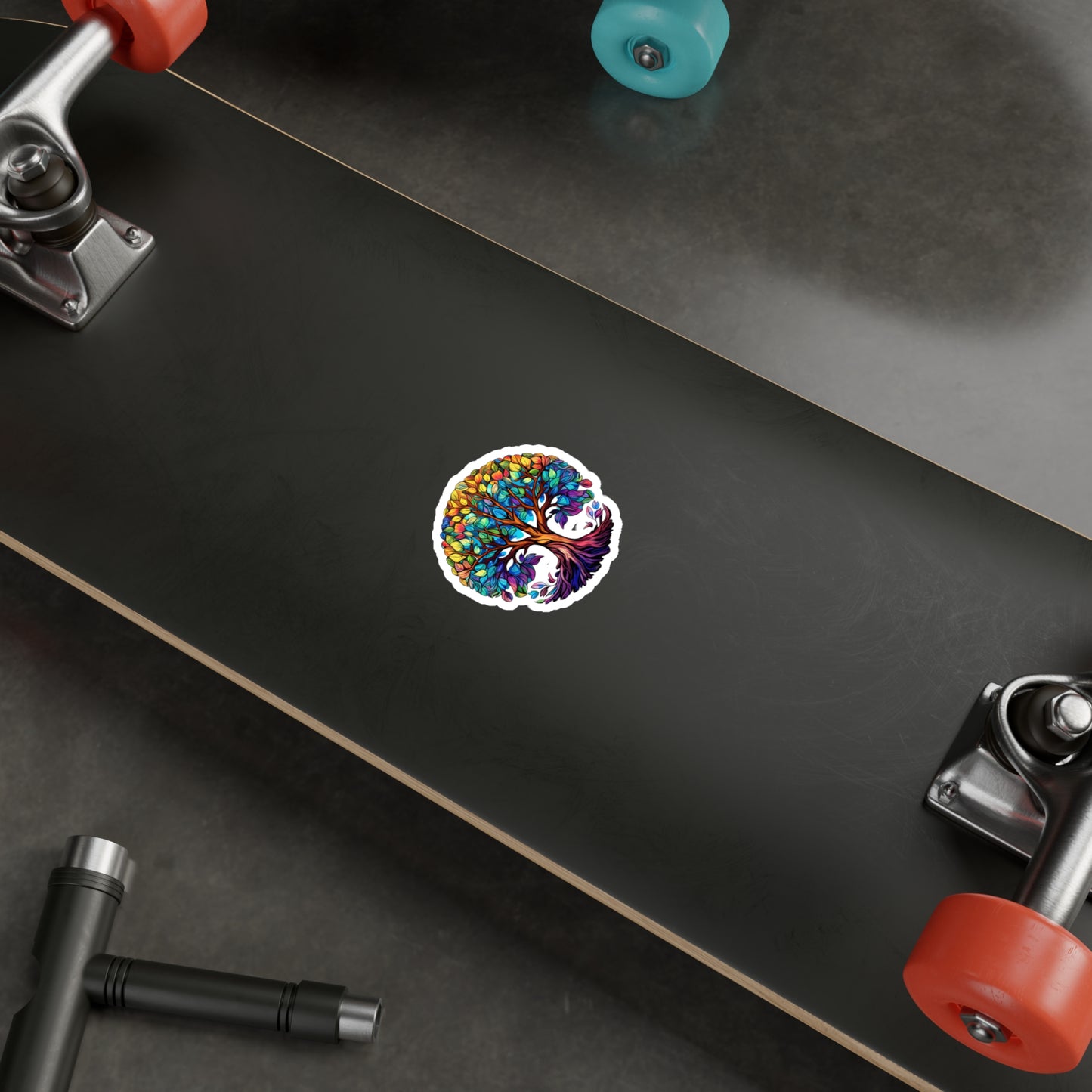 Blissful Harmony: A Lush Tree of Life Sticker