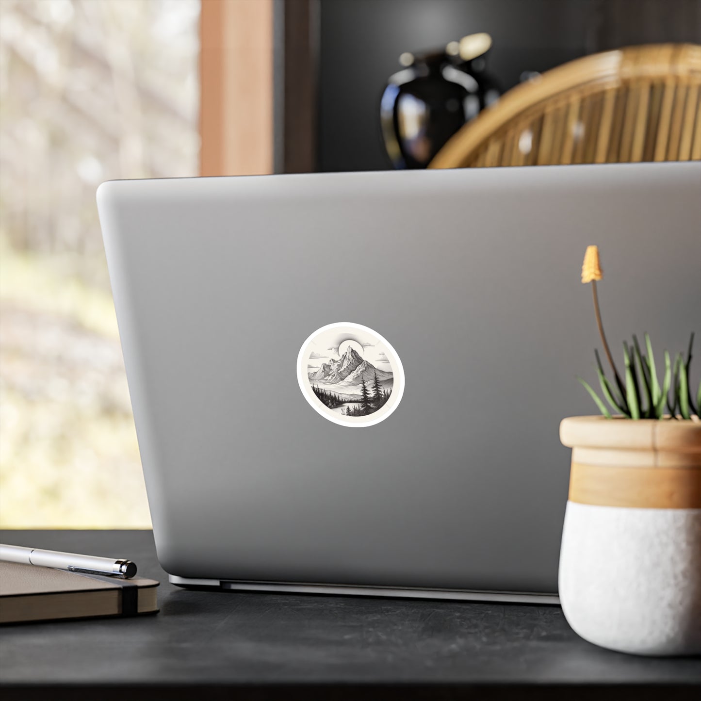 Majestic Mountain Tranquility Sticker