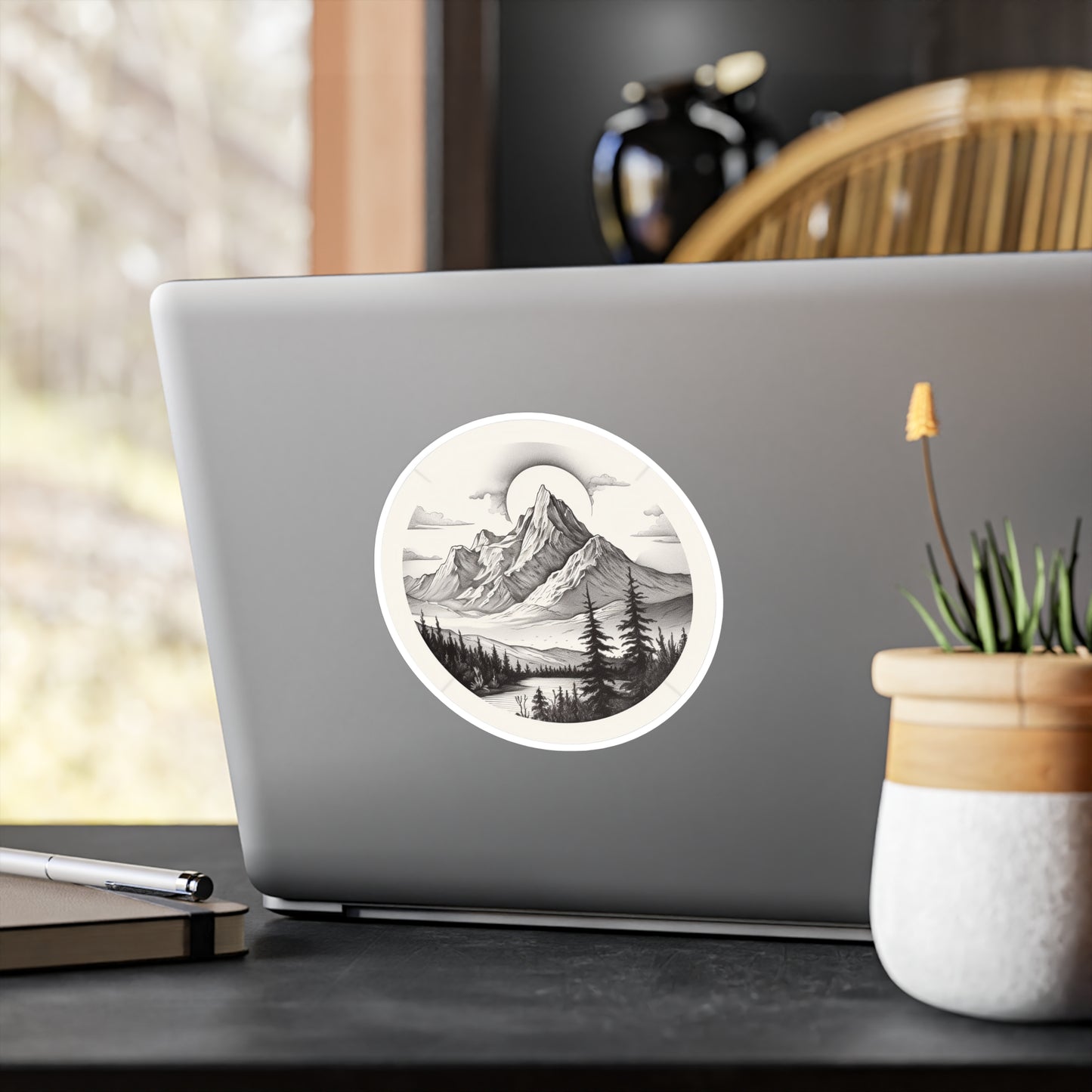 Majestic Mountain Tranquility Sticker
