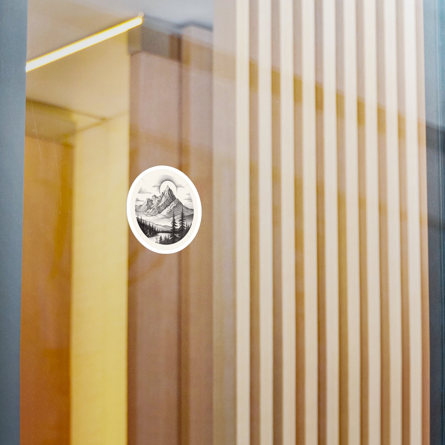 Majestic Mountain Tranquility Sticker