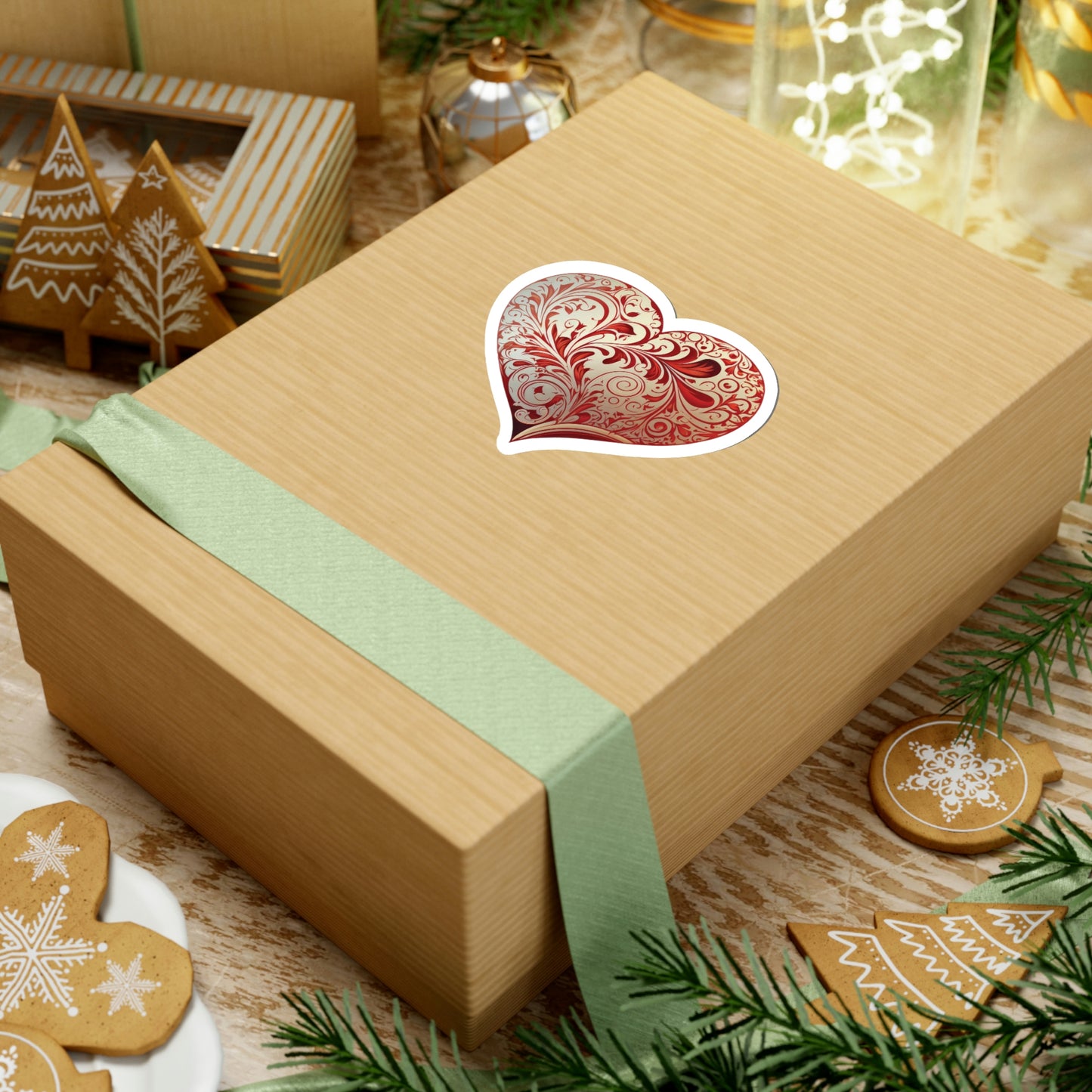 Ornate Heart Sticker
