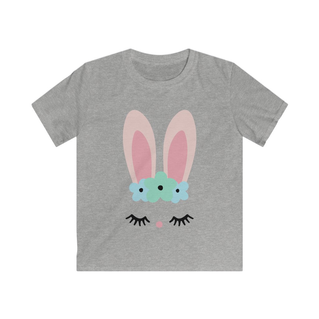 Floral Bunny Kids Softstyle Tee