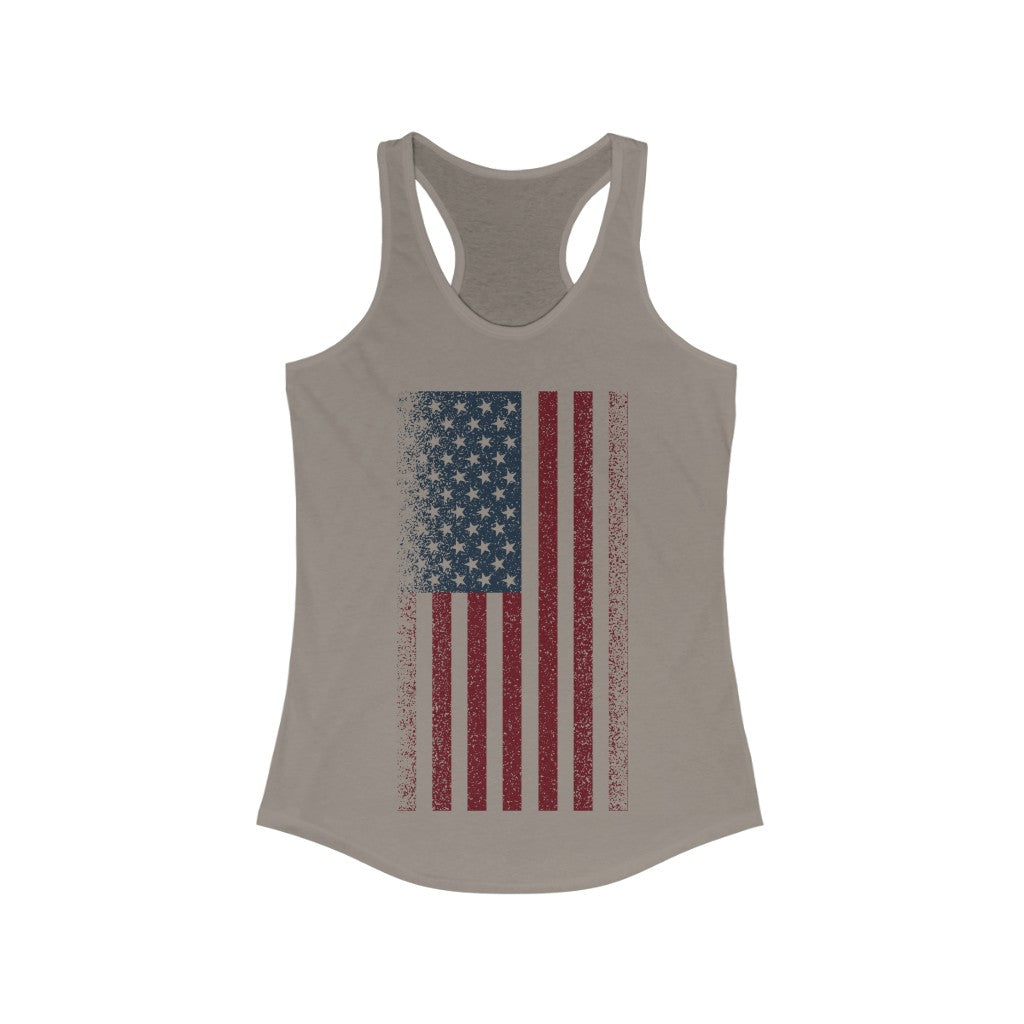 USA Flag Women's Racerback Tank