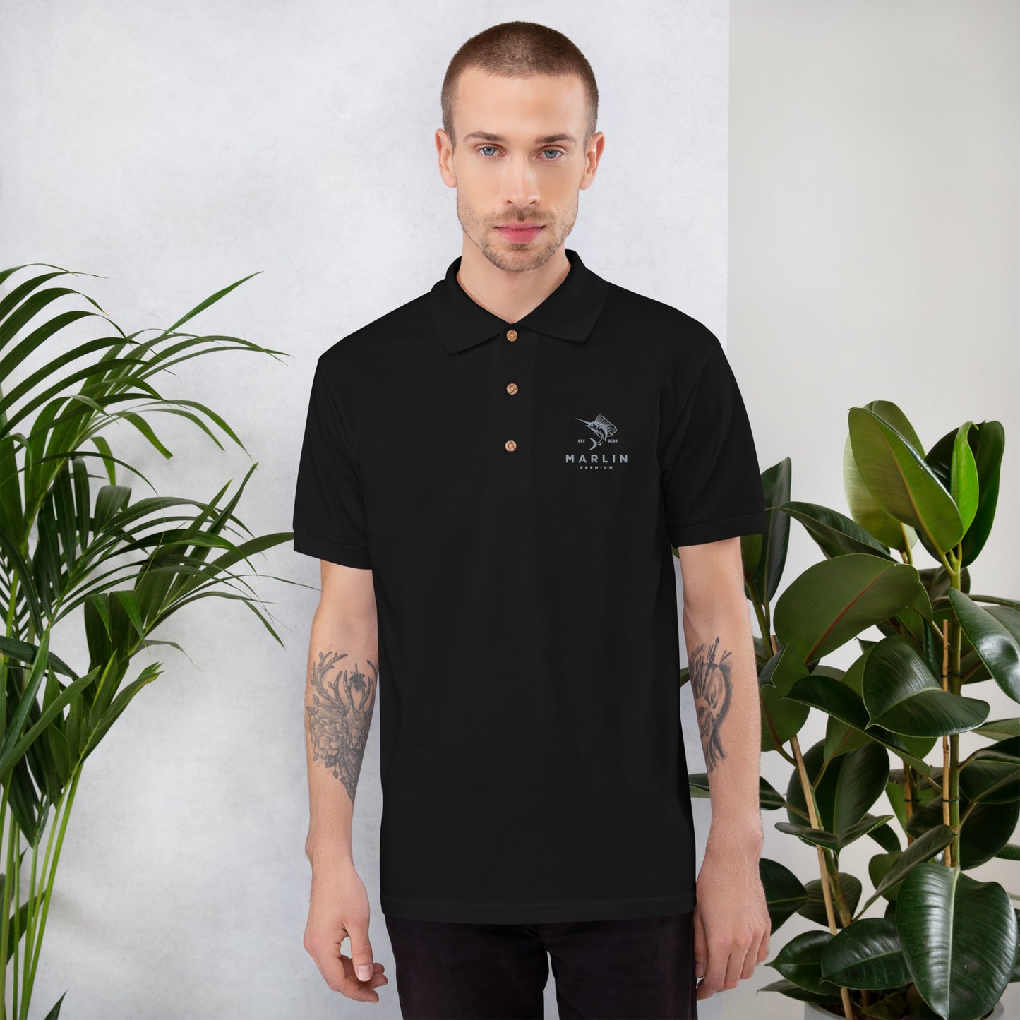 Marlin Embroidered Polo Shirt