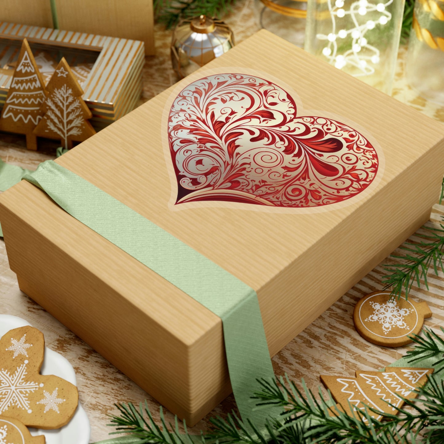 Ornate Heart Sticker
