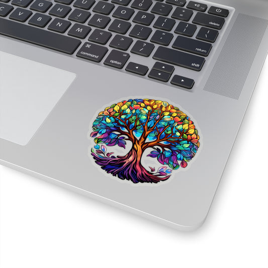 Blissful Harmony: A Lush Tree of Life Sticker