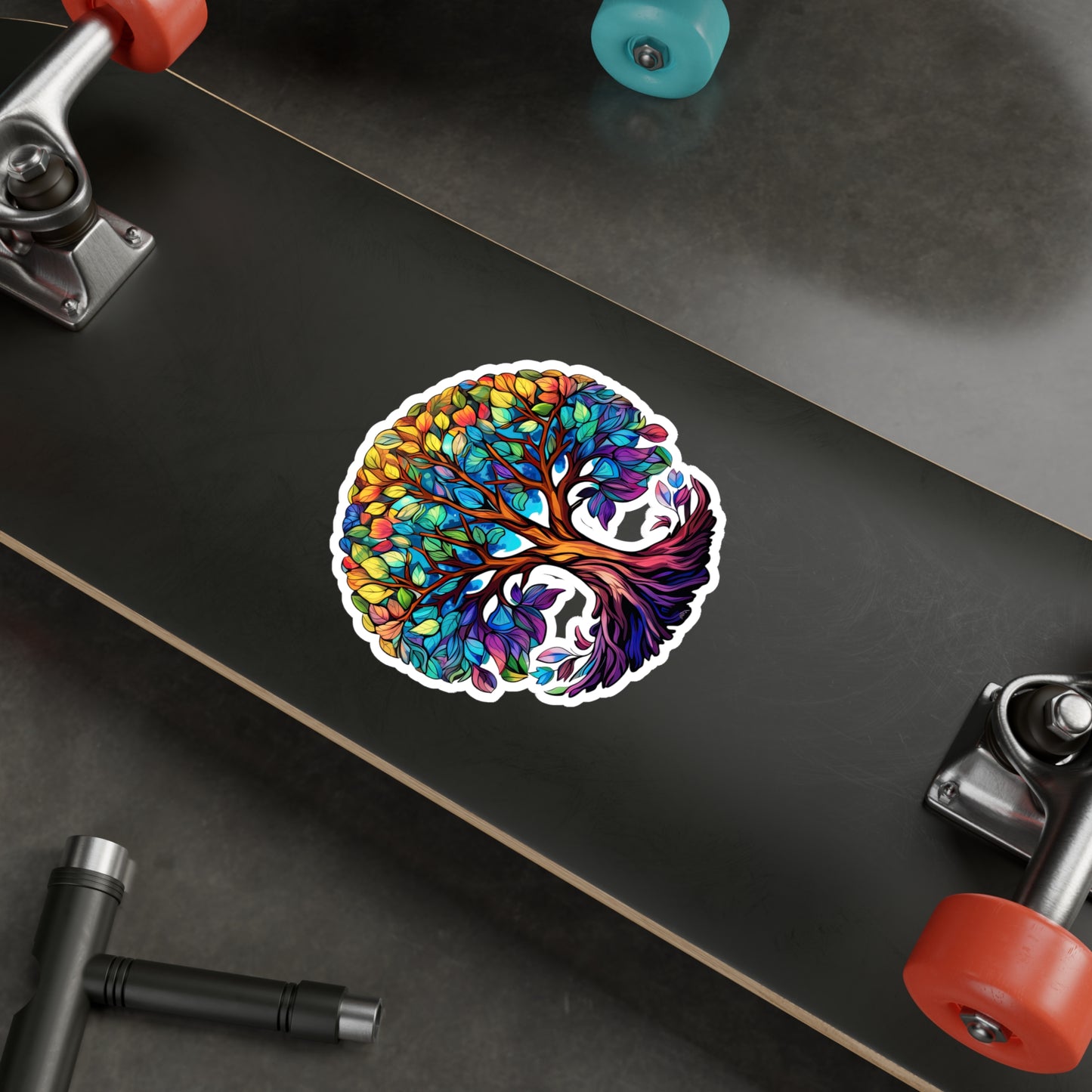 Blissful Harmony: A Lush Tree of Life Sticker