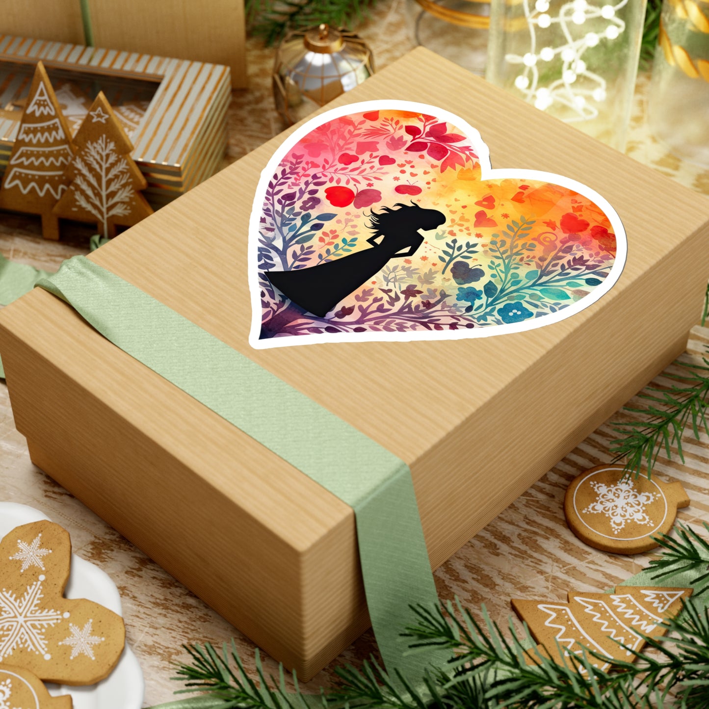 Watercolor Heart Sticker