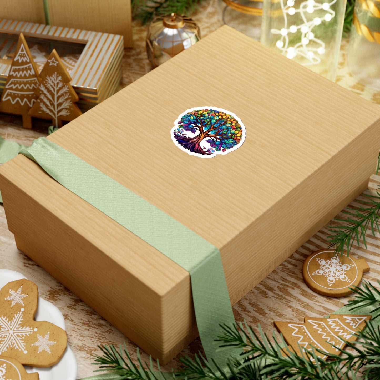 Blissful Harmony: A Lush Tree of Life Sticker
