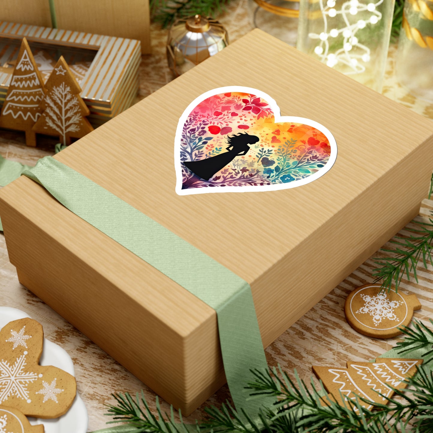 Watercolor Heart Sticker