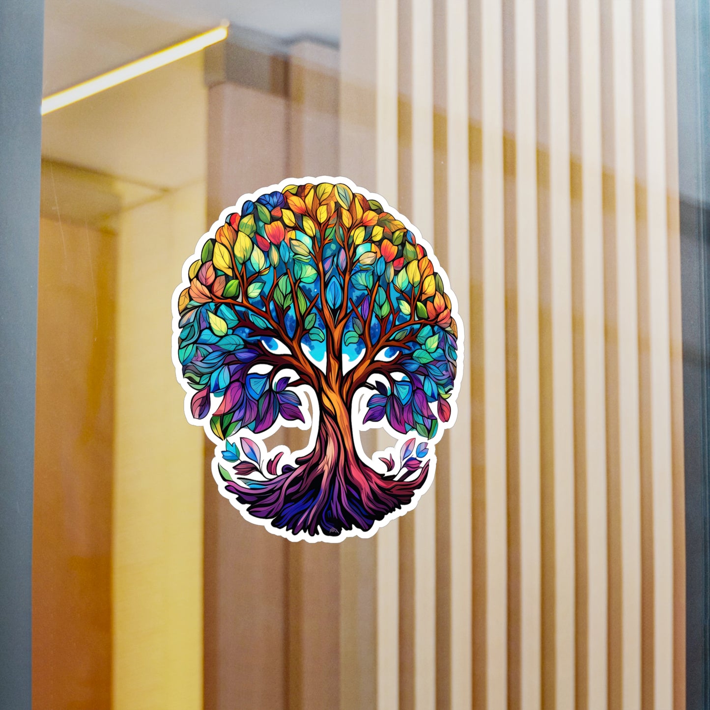 Blissful Harmony: A Lush Tree of Life Sticker