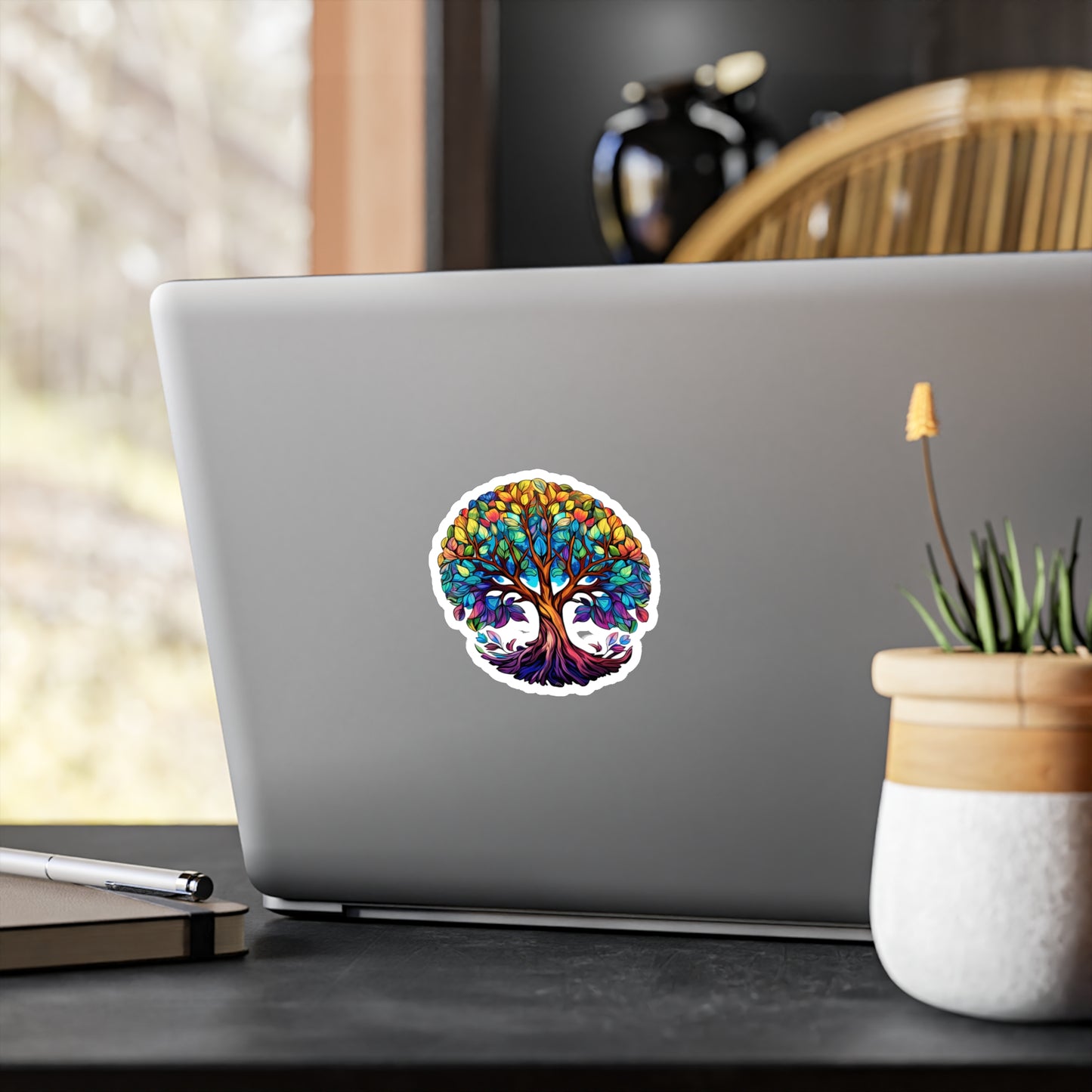Blissful Harmony: A Lush Tree of Life Sticker