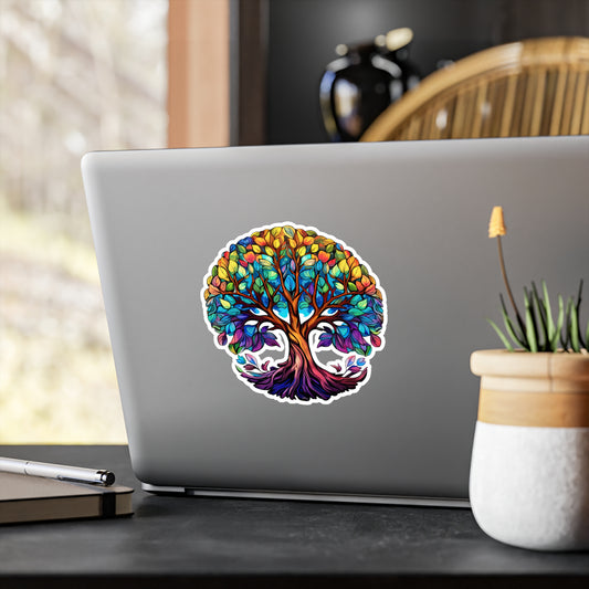 Blissful Harmony: A Lush Tree of Life Sticker