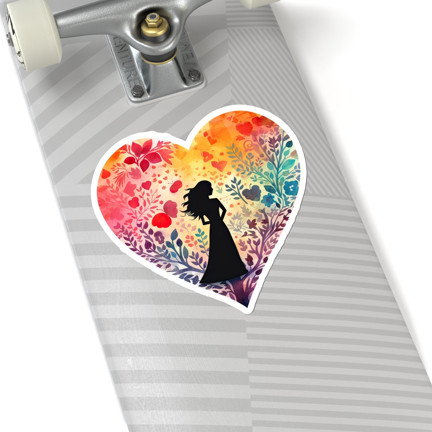 Watercolor Heart Sticker