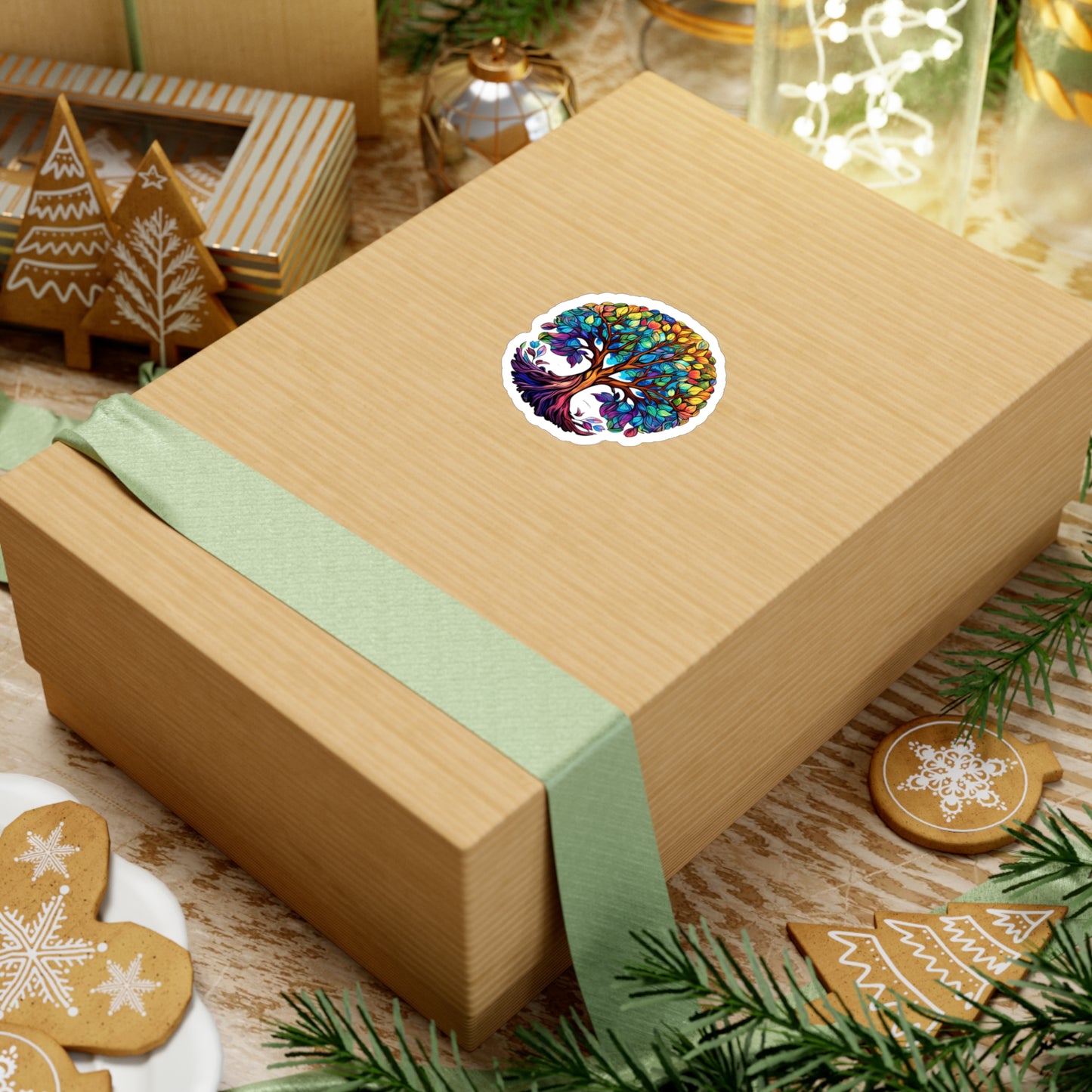 Blissful Harmony: A Lush Tree of Life Sticker