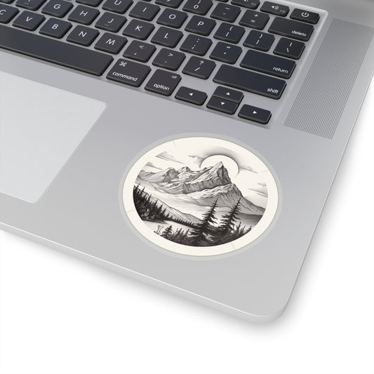 Majestic Mountain Tranquility Sticker