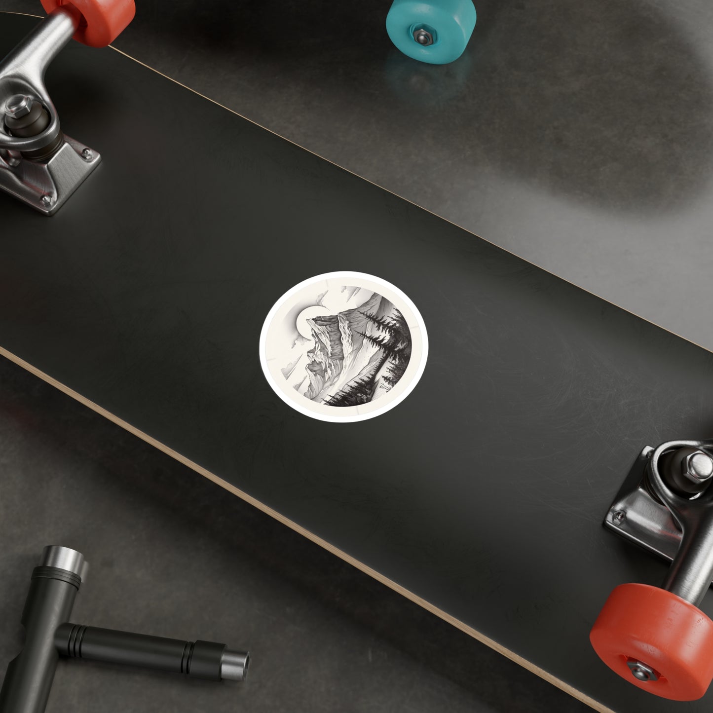 Majestic Mountain Tranquility Sticker