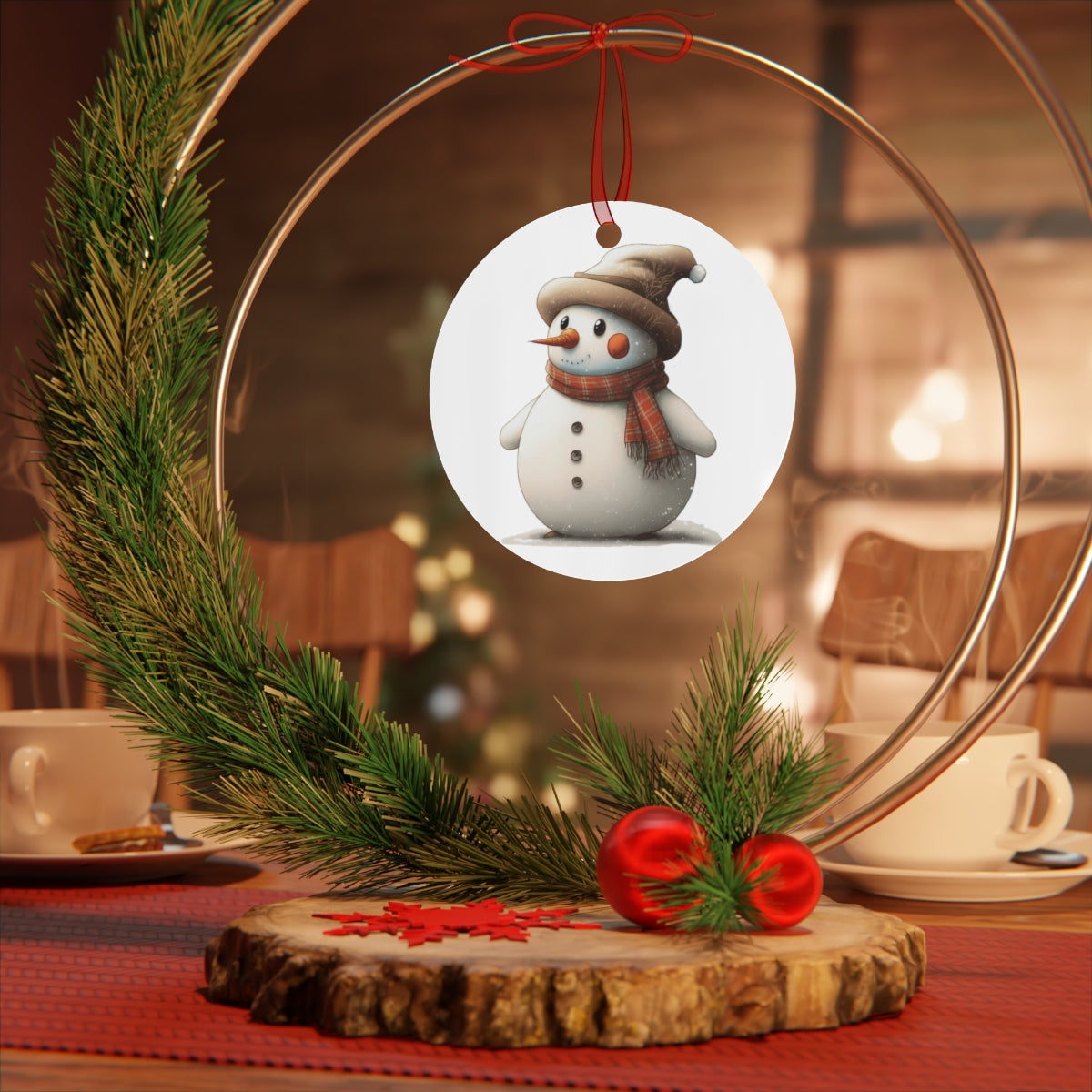 Cute Winterland Snowman Ornament