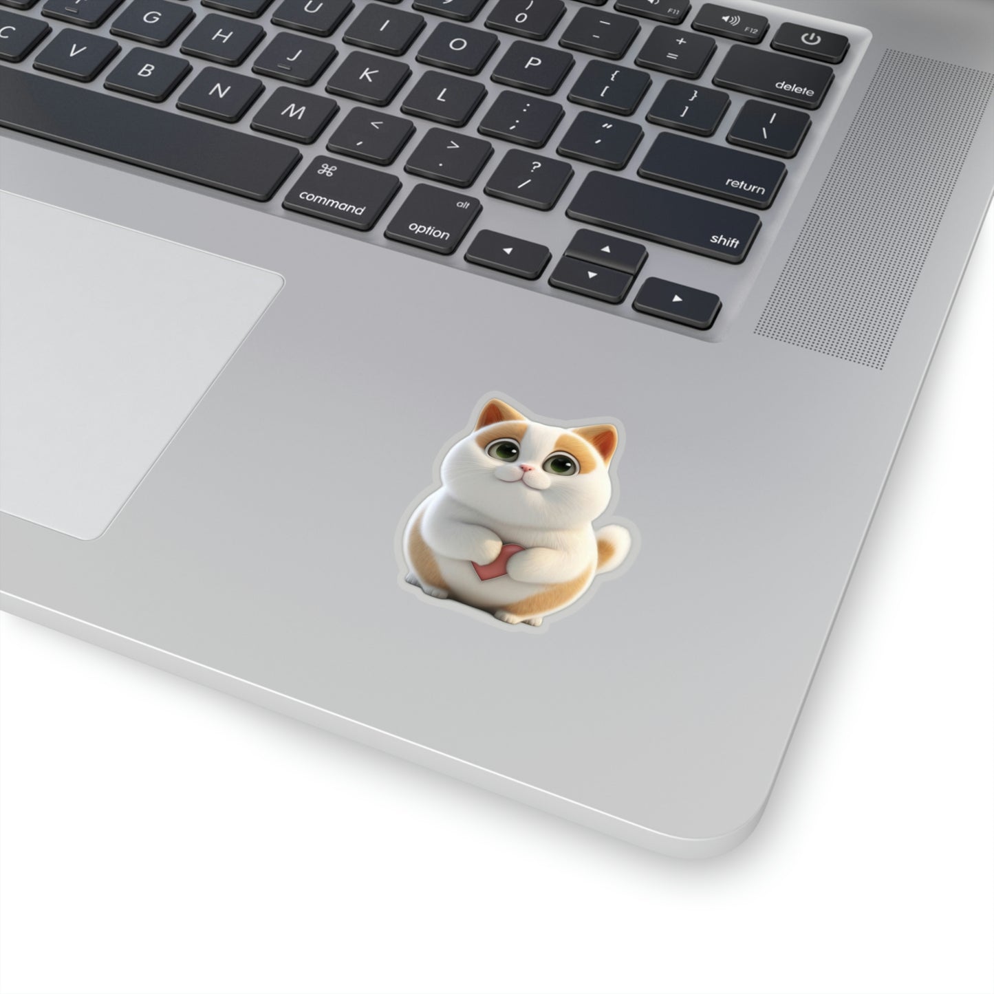 Cute Cat with Heart Sticker