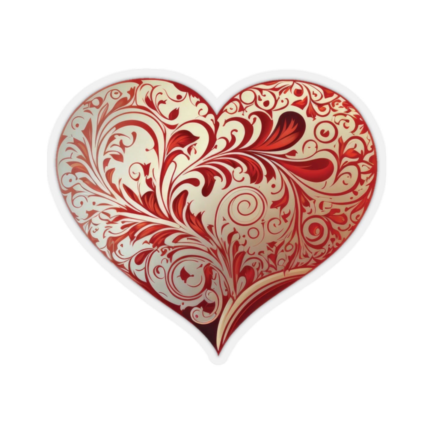 Ornate Heart Sticker