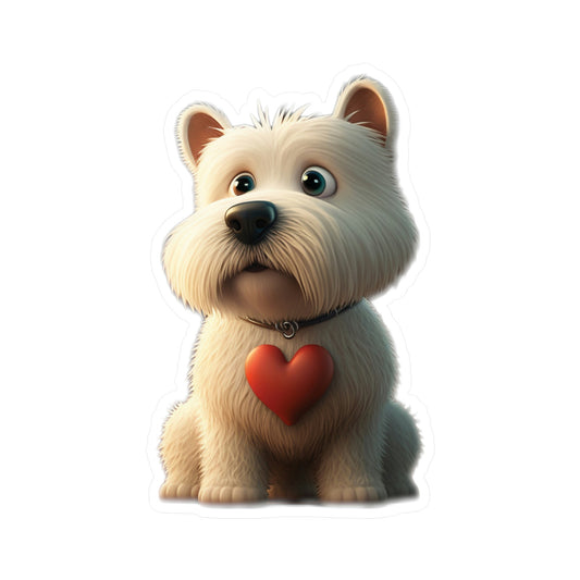Dog with a big heart Vinyl Decal