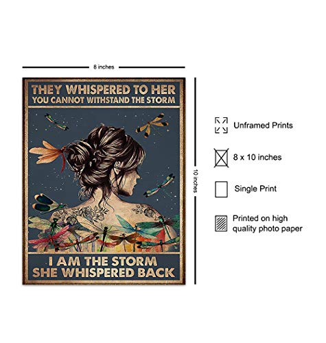 They Whispered to Her You Cannot Withstand The Storm - Inspirational Wall Art