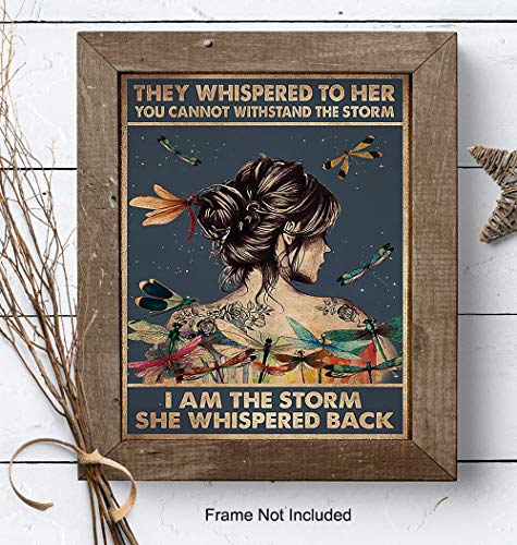 They Whispered to Her You Cannot Withstand The Storm - Inspirational Wall Art