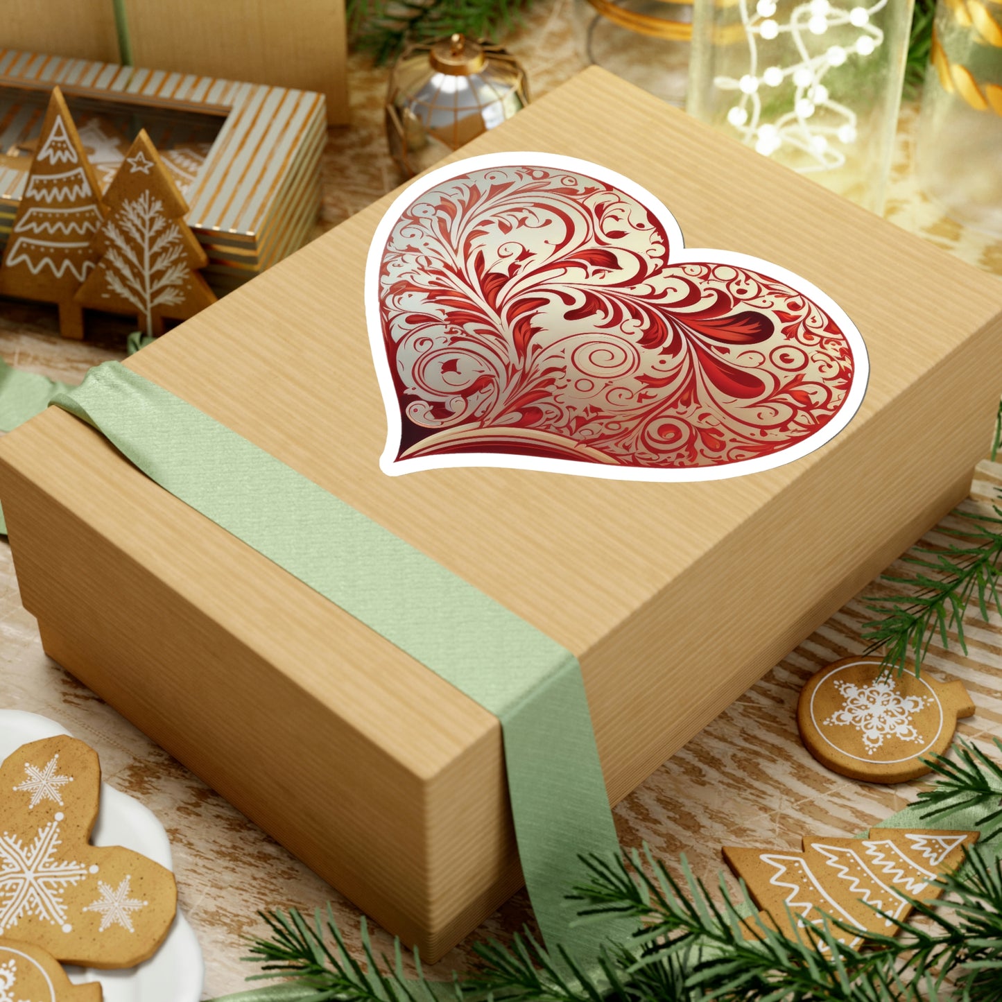 Ornate Heart Sticker