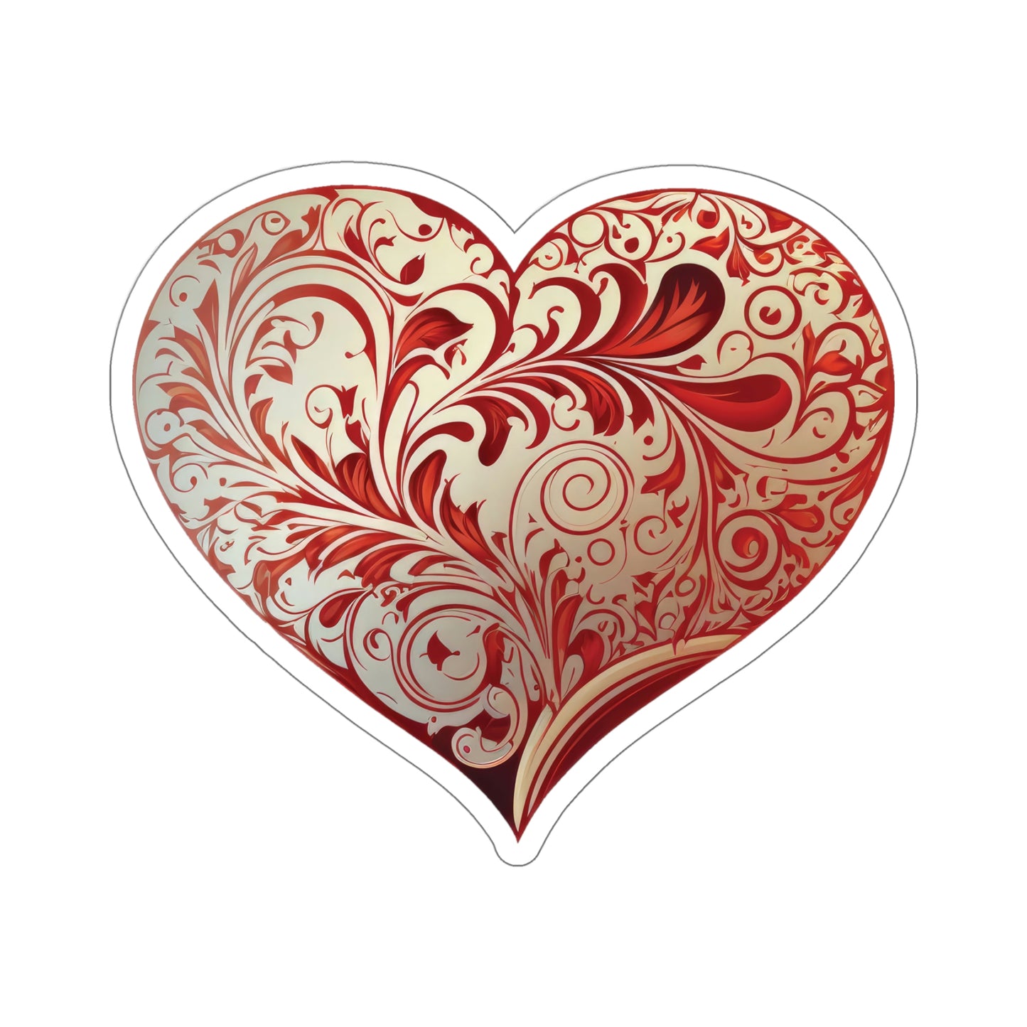 Ornate Heart Sticker
