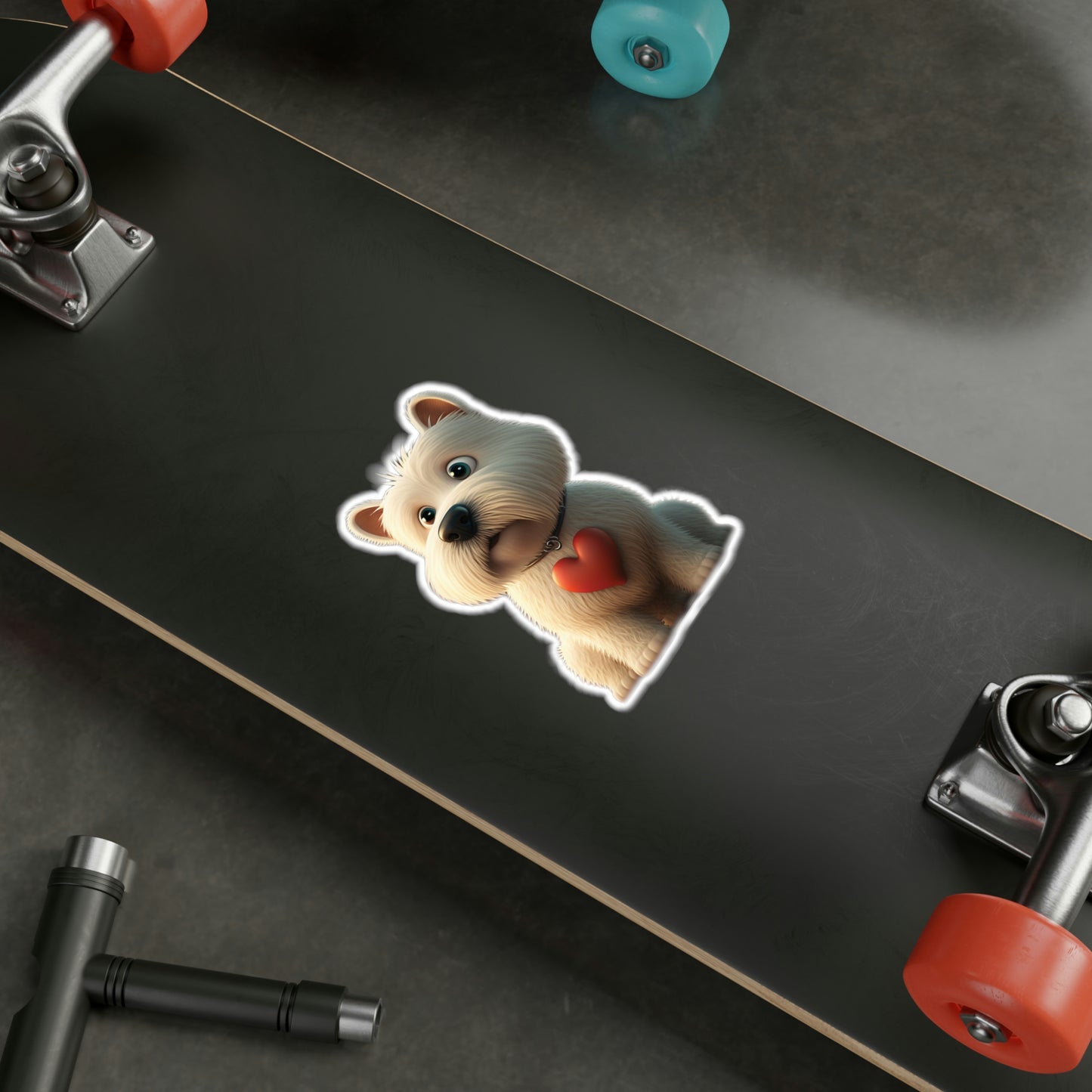 Dog with a big heart Vinyl Decal