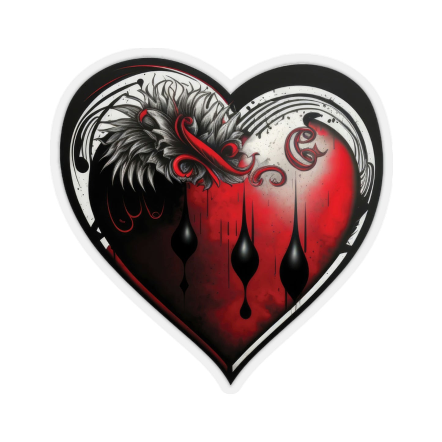 Game Icon Stylized Heart Sticker