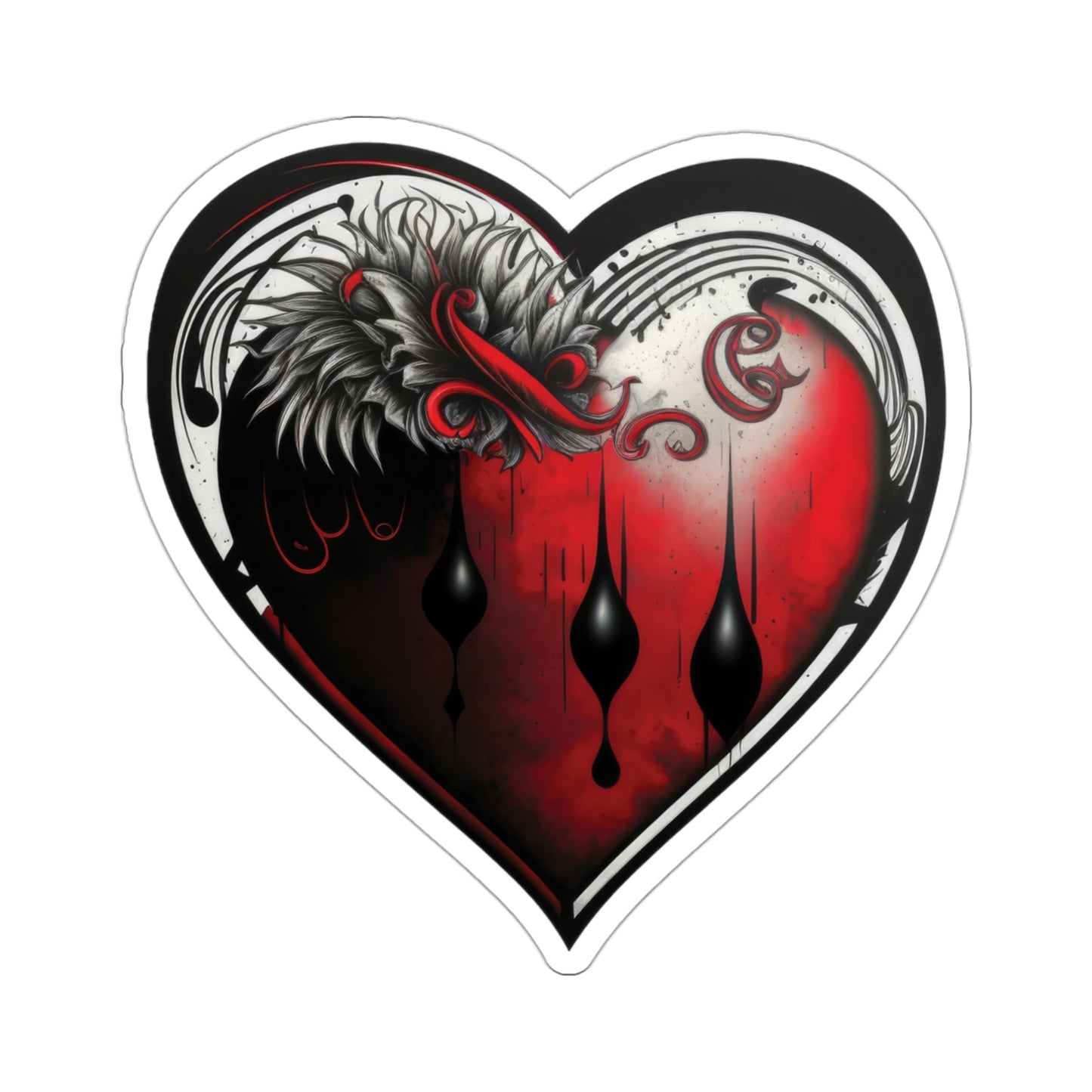 Game Icon Stylized Heart Sticker