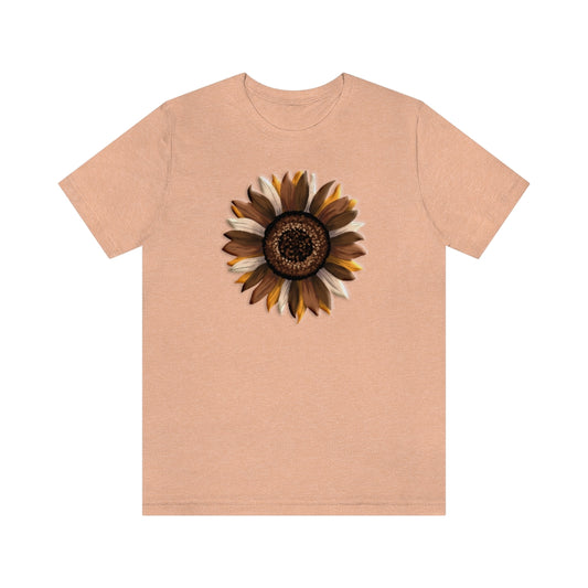 Fall Sunflower Tee, Cottagecore Botanical Shirt