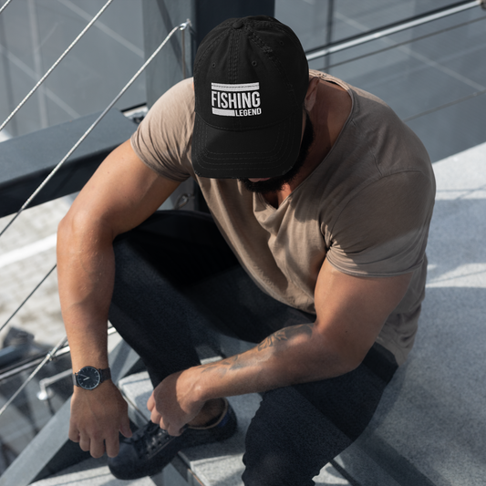 Fishing Legend Distressed Hat