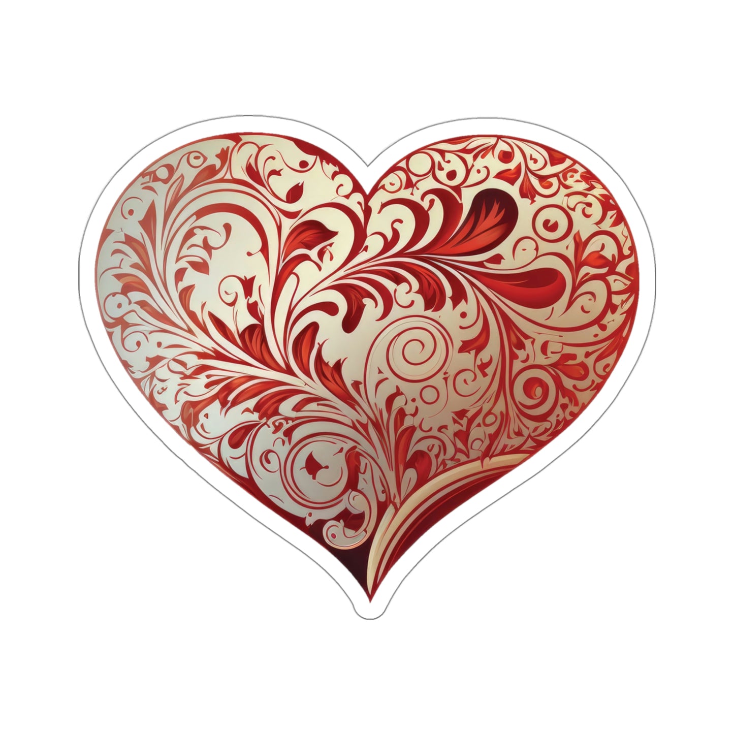Ornate Heart Sticker