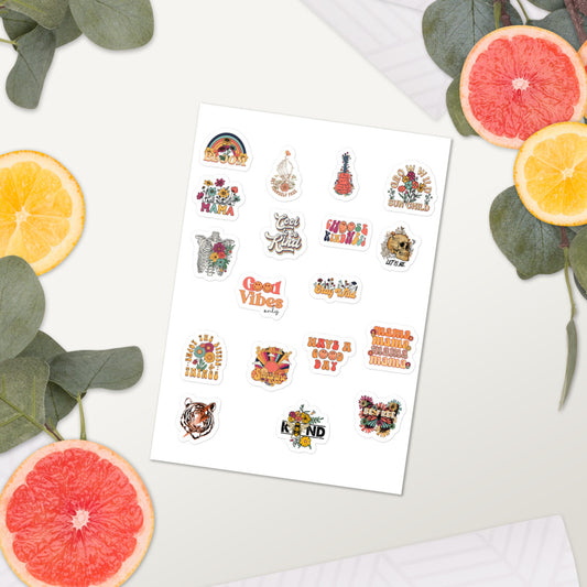 Retro Boho Sticker sheet
